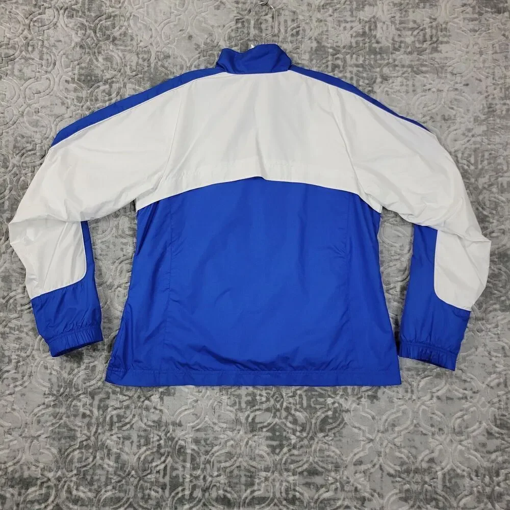 Nike Team Jacket Women's Large Blue White Full Zip High School South Medford